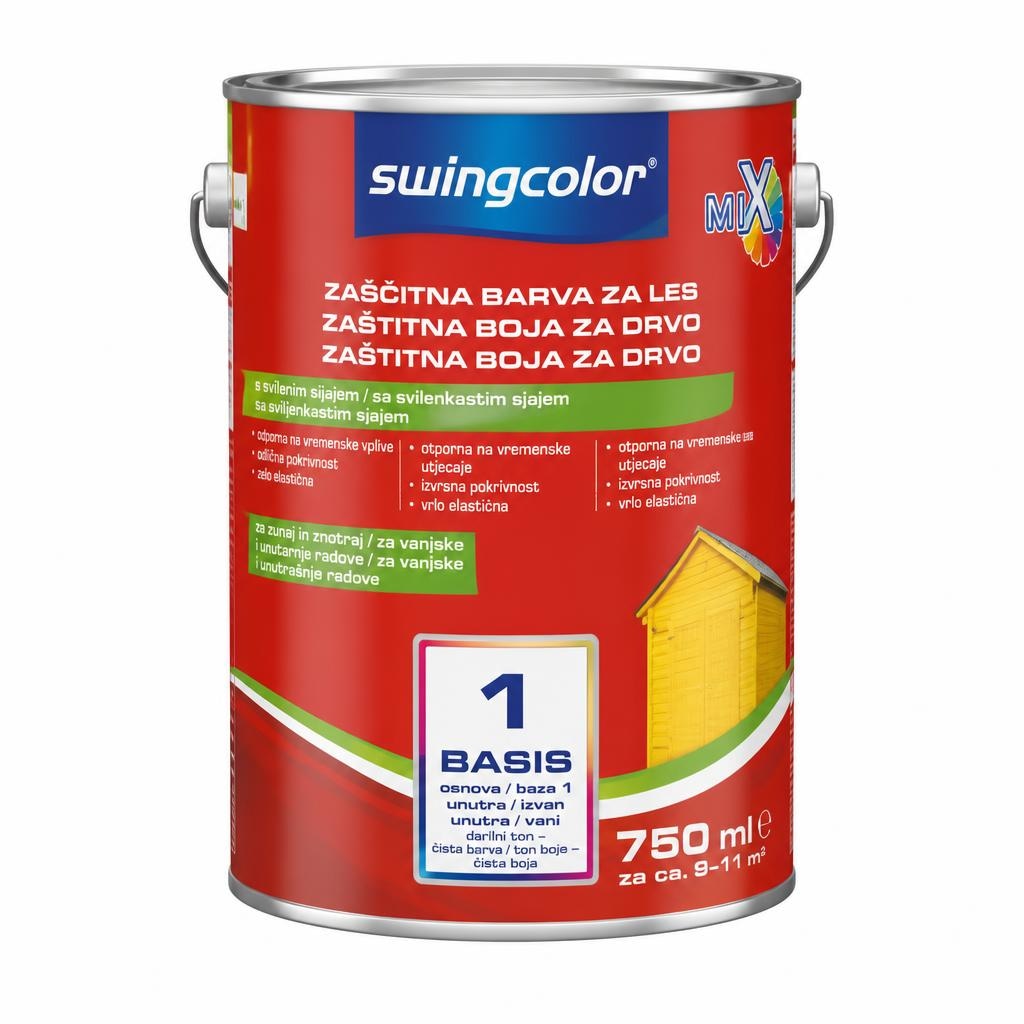 Swingcolor Mix zaščitna barva za les 'Basis 1 ali 4' 2,5 l - Akcija v trgovini Bauhaus
