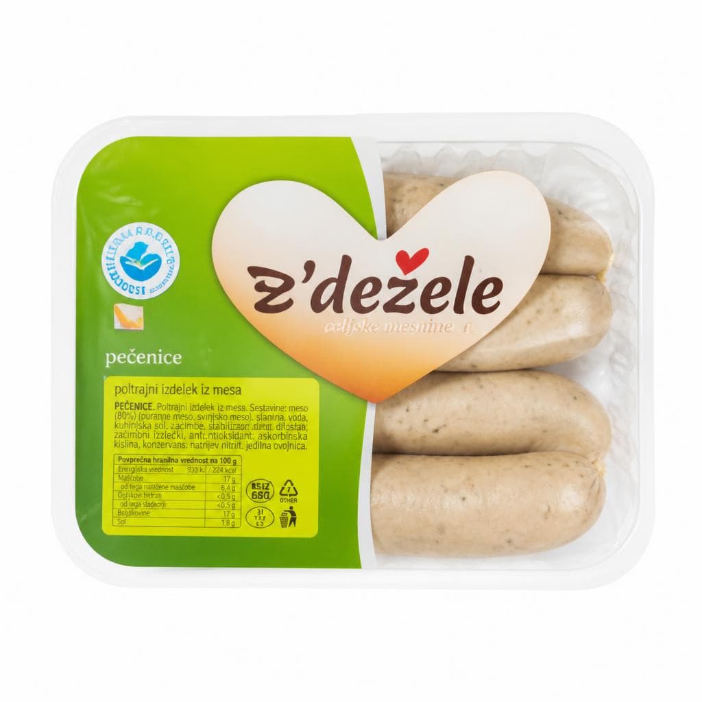 Pečenice Z'dežele 1 kg Akcija v trgovini Tuš