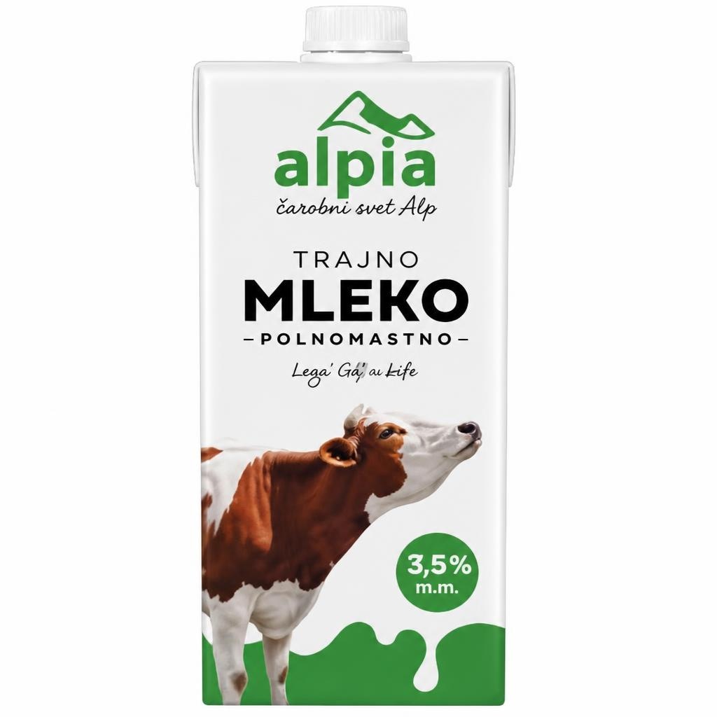 Trajno mleko Alpia 1 L Akcija v trgovini Jager