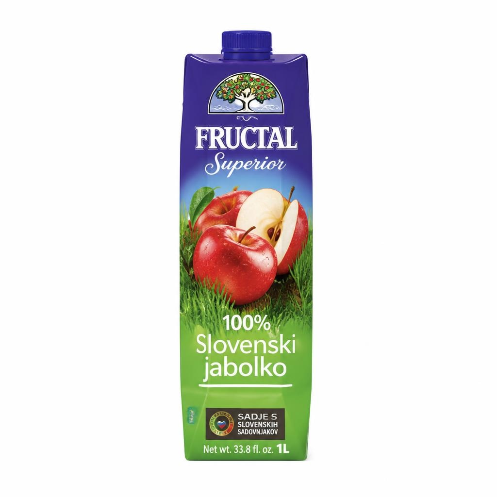 100% sadni sok Fructal 1 l Akcija v trgovini E.Leclerc