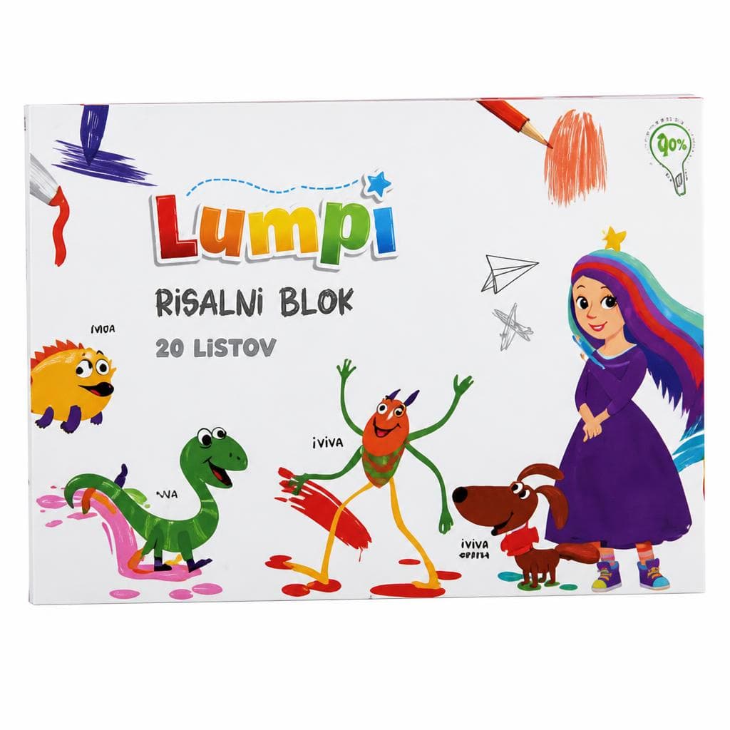 Risalni blok Lumpi Akcija v trgovini Mercator