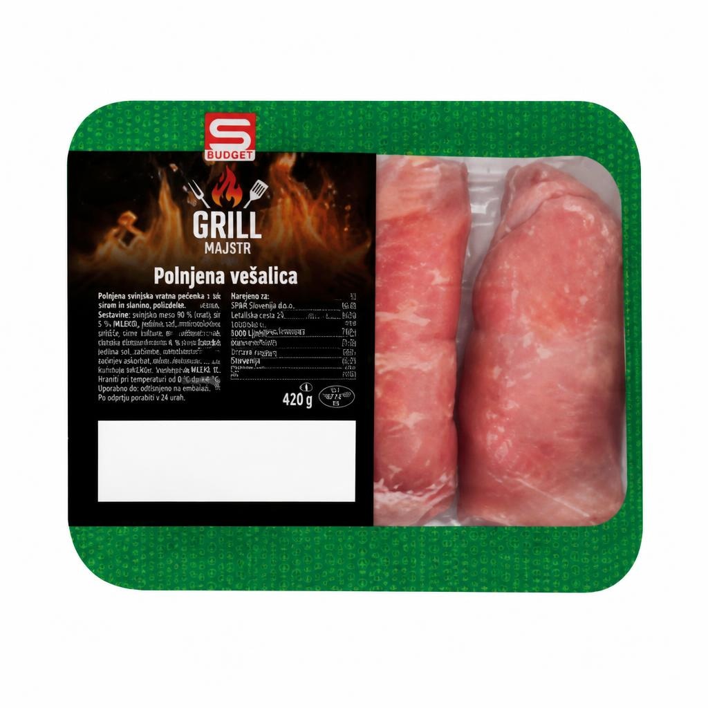 Grill Majstr Polnjena vešalica 420 g - Akcija v trgovini Spar