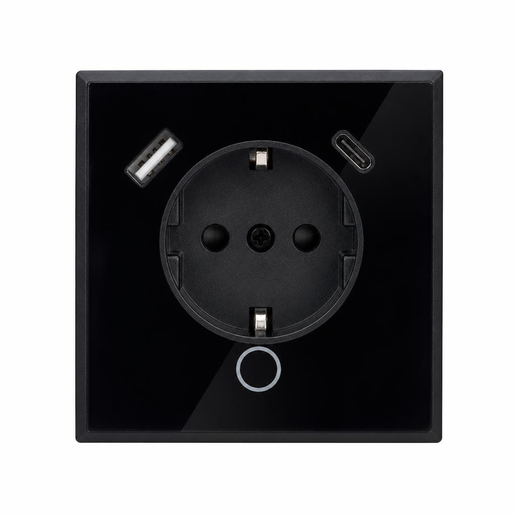 Elektro Smart vtičnica črna ali bela 65 W USB 1XA+2XC ST Akcija v trgovini Jager
