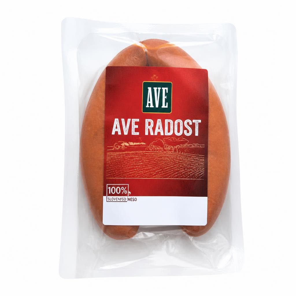 Klobasa Ave Radost 500 g Akcija v trgovini Tuš