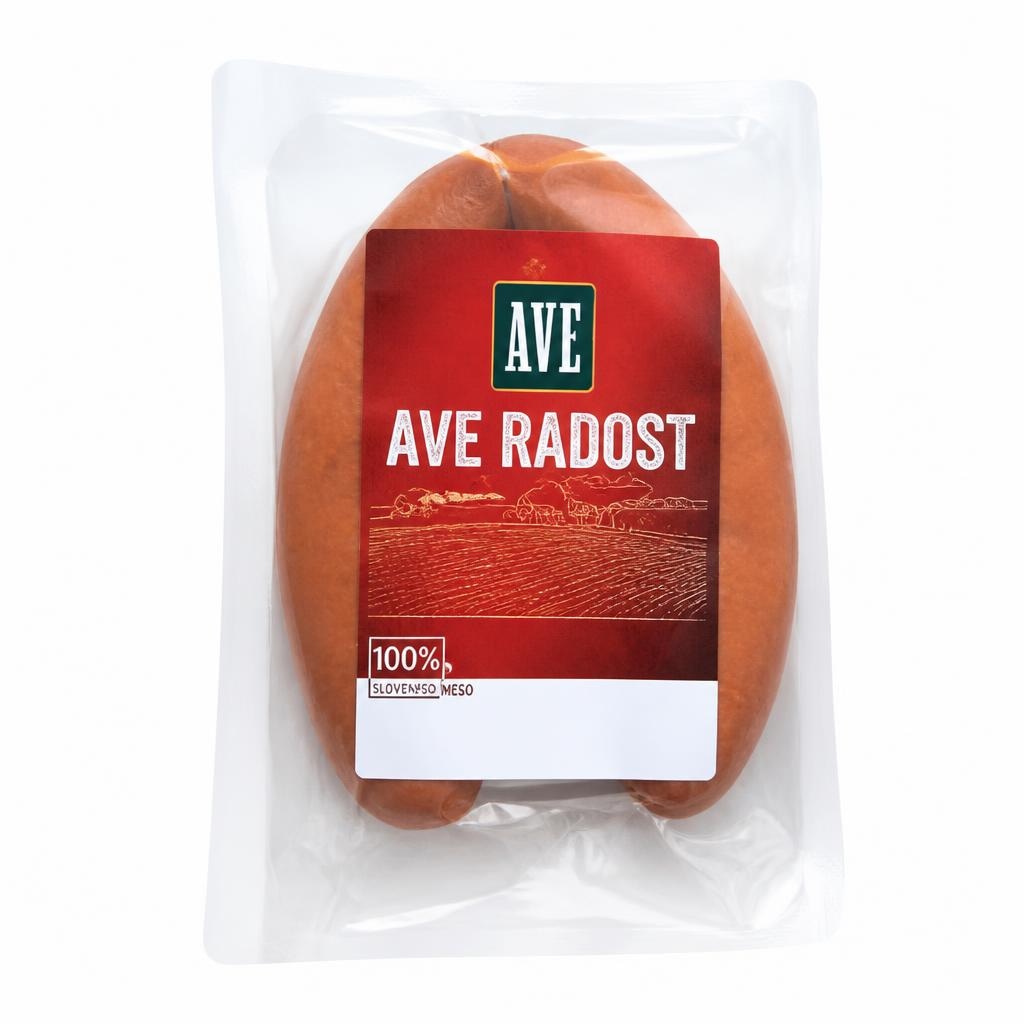 Klobasa Ave Radost 500 g Akcija v trgovini Tuš
