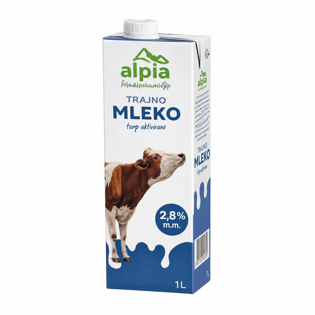 Trajno mleko Alpia 1 L Akcija v trgovini Jager