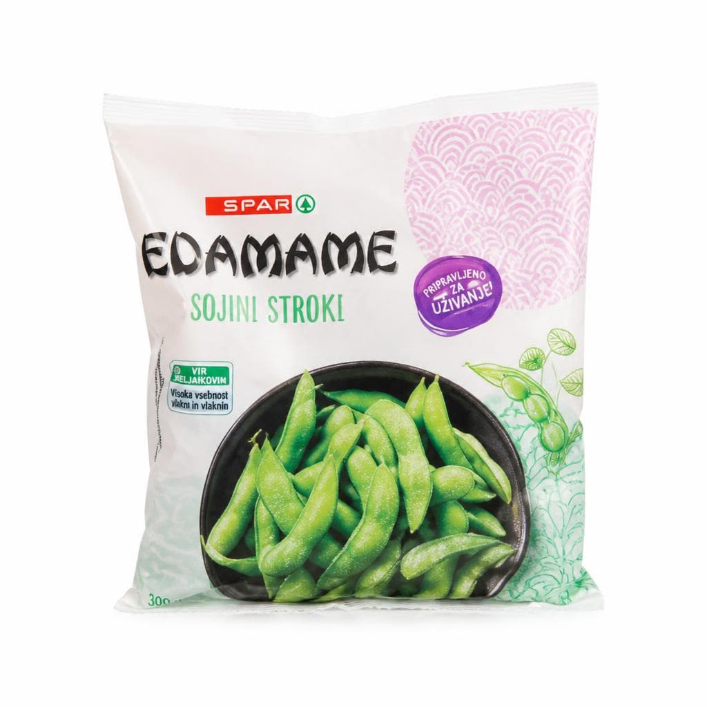 Spar Sojini stroki edamame 300 g Akcija v trgovini Spar