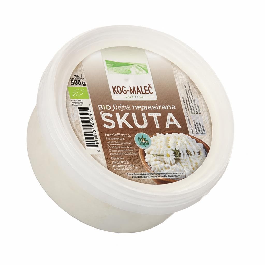 Bio skuta nepasirana 500 g Kmetija Kocjančič Akcija v trgovini Spar