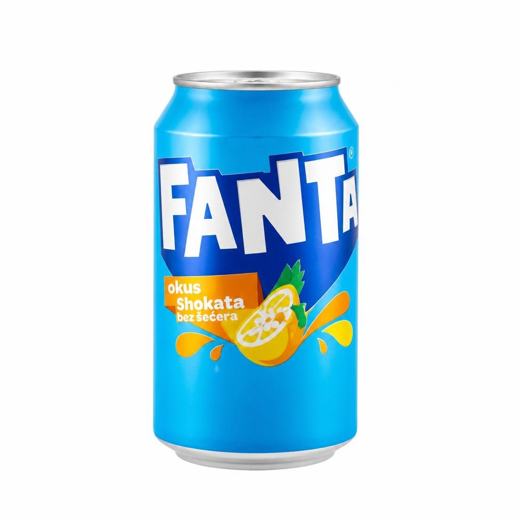Gazirana pijača Fanta 0,33 l Akcija v trgovini E.Leclerc