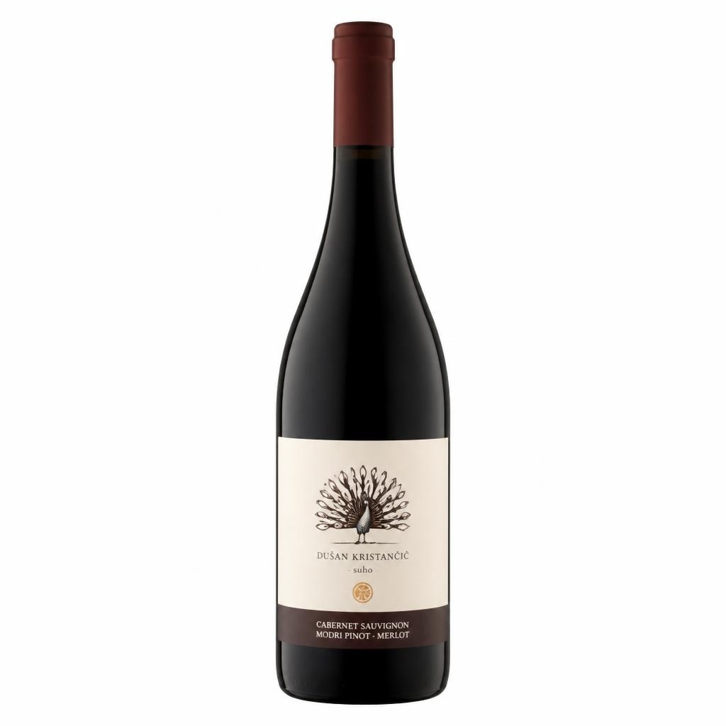 Kakvoostno vino ZGP Cabernet Sauvignon, Modri Pinot ali Merlot "Dušan Kristančič" 0,75 l Akcija v trgovini E.Leclerc