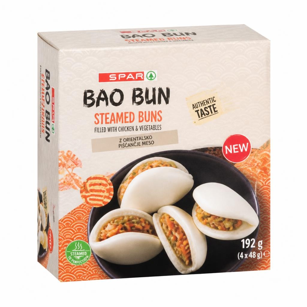 Spar Parjeni bao bunsi 192 g Akcija v trgovini Spar