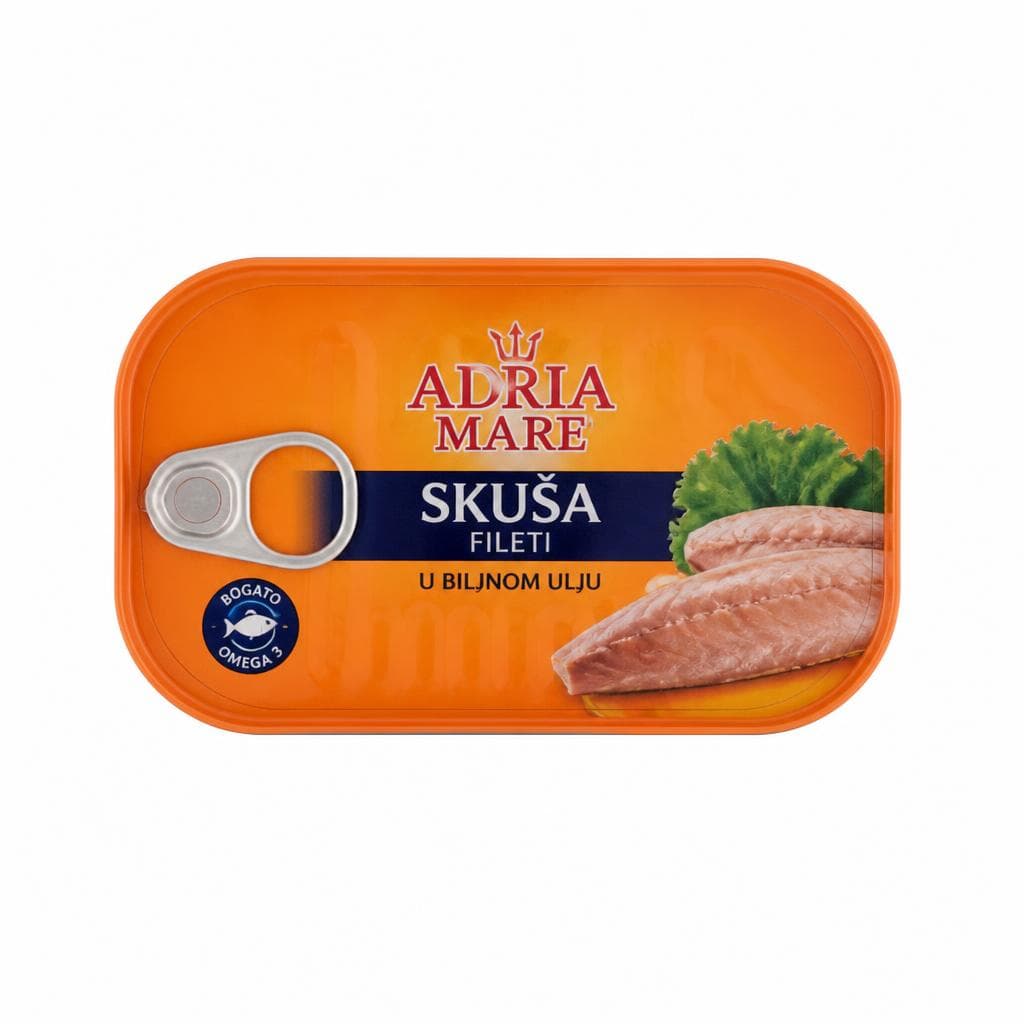 Skuša Adria Mare 110 g Akcija v trgovini Mercator