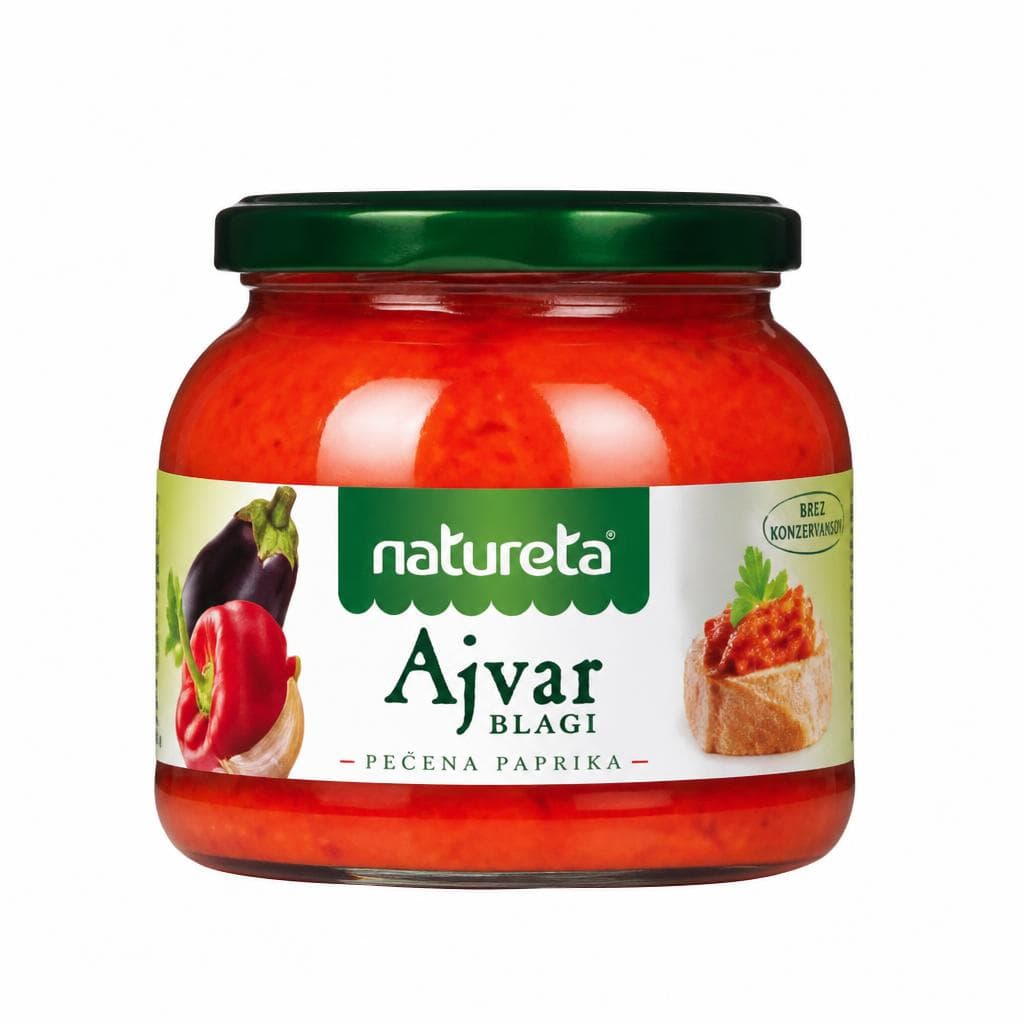 Ajvar Natureta 540 g ali namaz malidžano Nothing but 230 g Akcija v trgovini Mercator