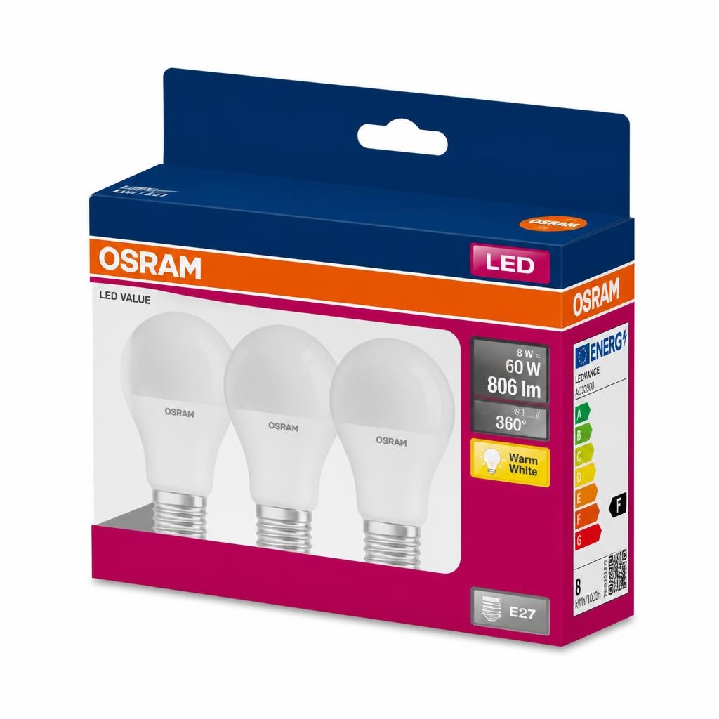 Žarnica Osram LED E27 8 W/840 A60 3/1 Akcija v trgovini Jager