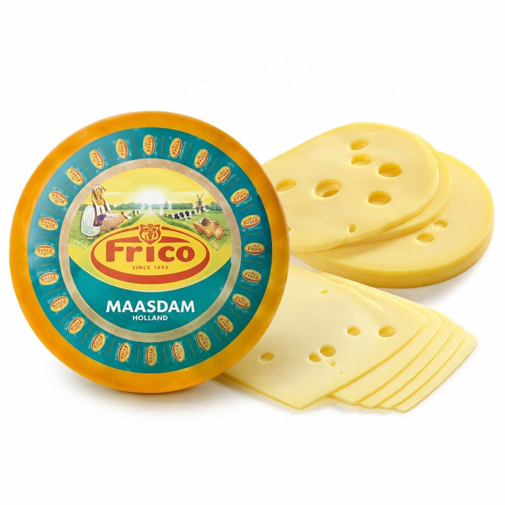 Kozji sir Chevrette Frico ali sir Maasdam Frico Akcija v trgovini Mercator