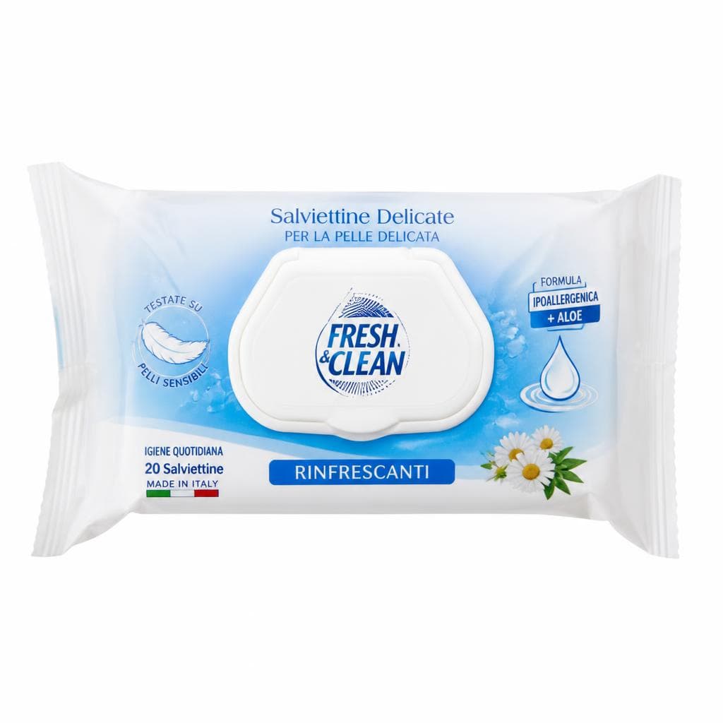 Osvežilni robčki Fresh&Clean Akcija v trgovini Mercator