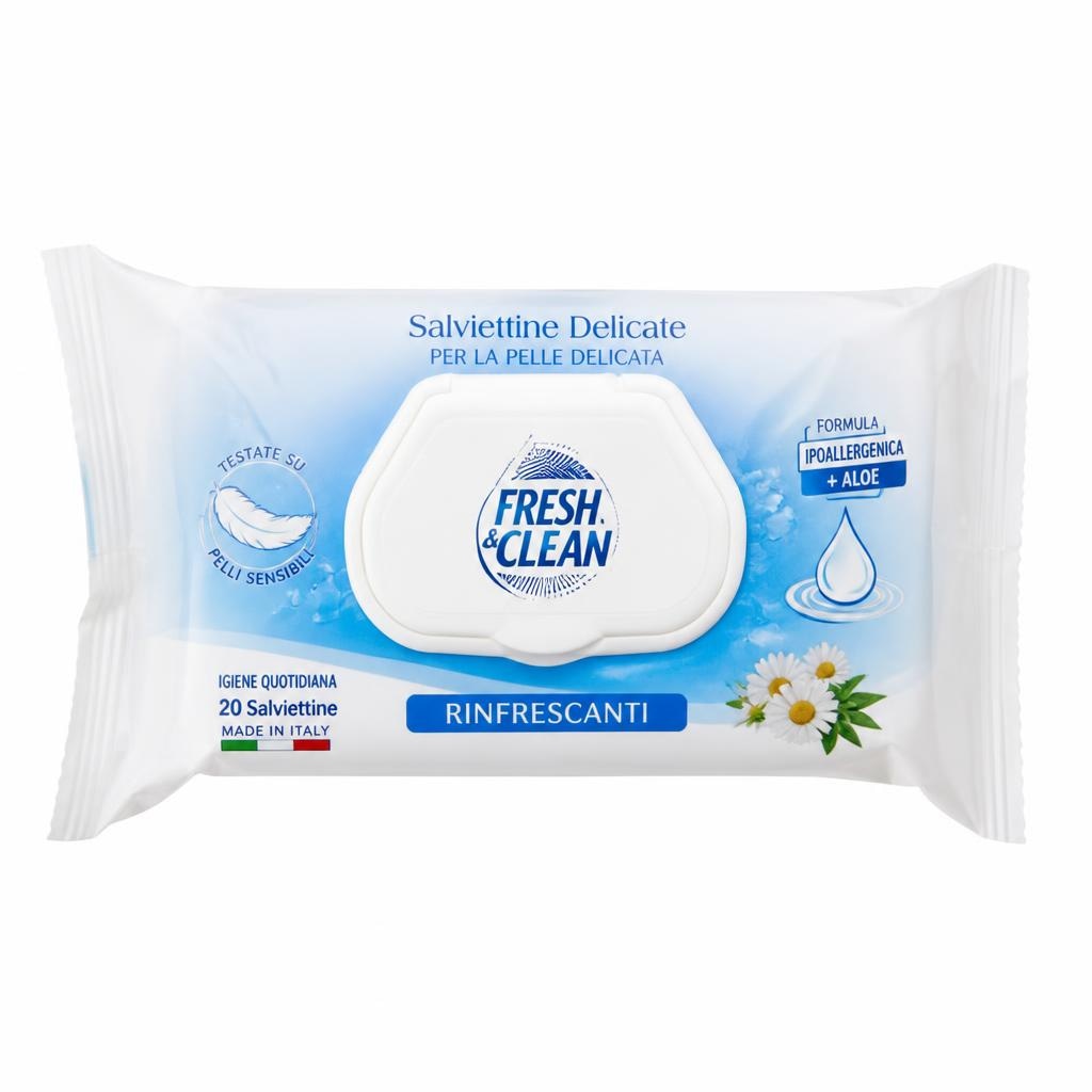 Osvežilni robčki Fresh&Clean - Akcija v trgovini Mercator