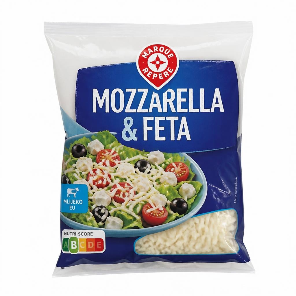 Mozzarella in feta siri Marque Repère Akcija v trgovini E.Leclerc
