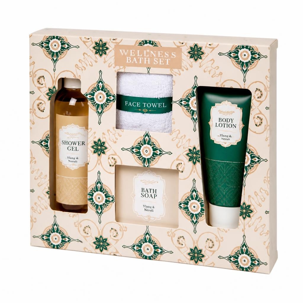 Darilni komplet Ylang & Neroli 4 kosi Akcija v trgovini Action