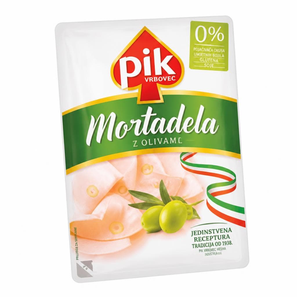 Mortadela z olivami Pik Vrbovec 150 g Akcija v trgovini E.Leclerc