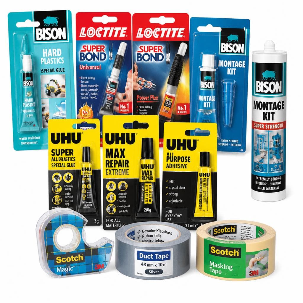 Lepila in lepilni trakovi Loctite, Bison, Uhu, Pattex, Scotch Akcija v trgovini Spar