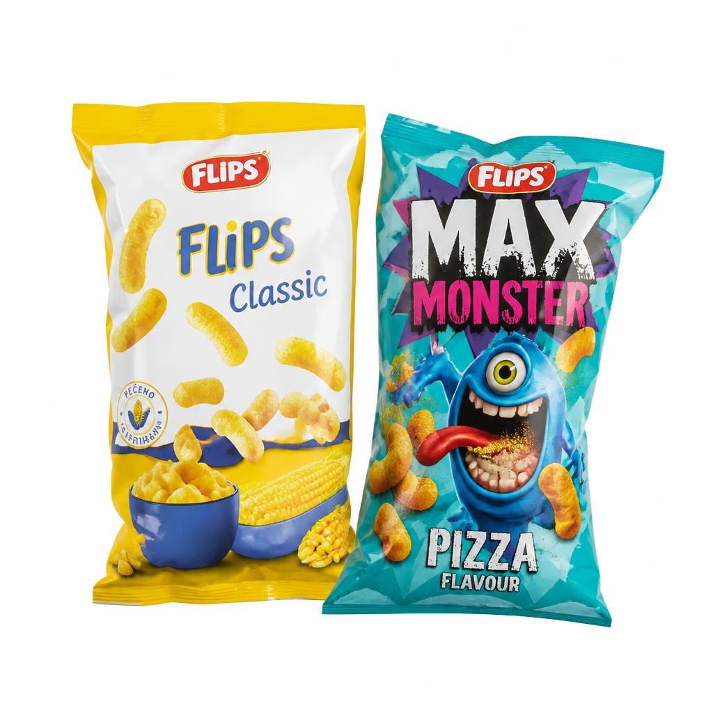 Izdelki Flips Clipsy, Chio, Smoki, Funky Monkey Akcija v trgovini Spar