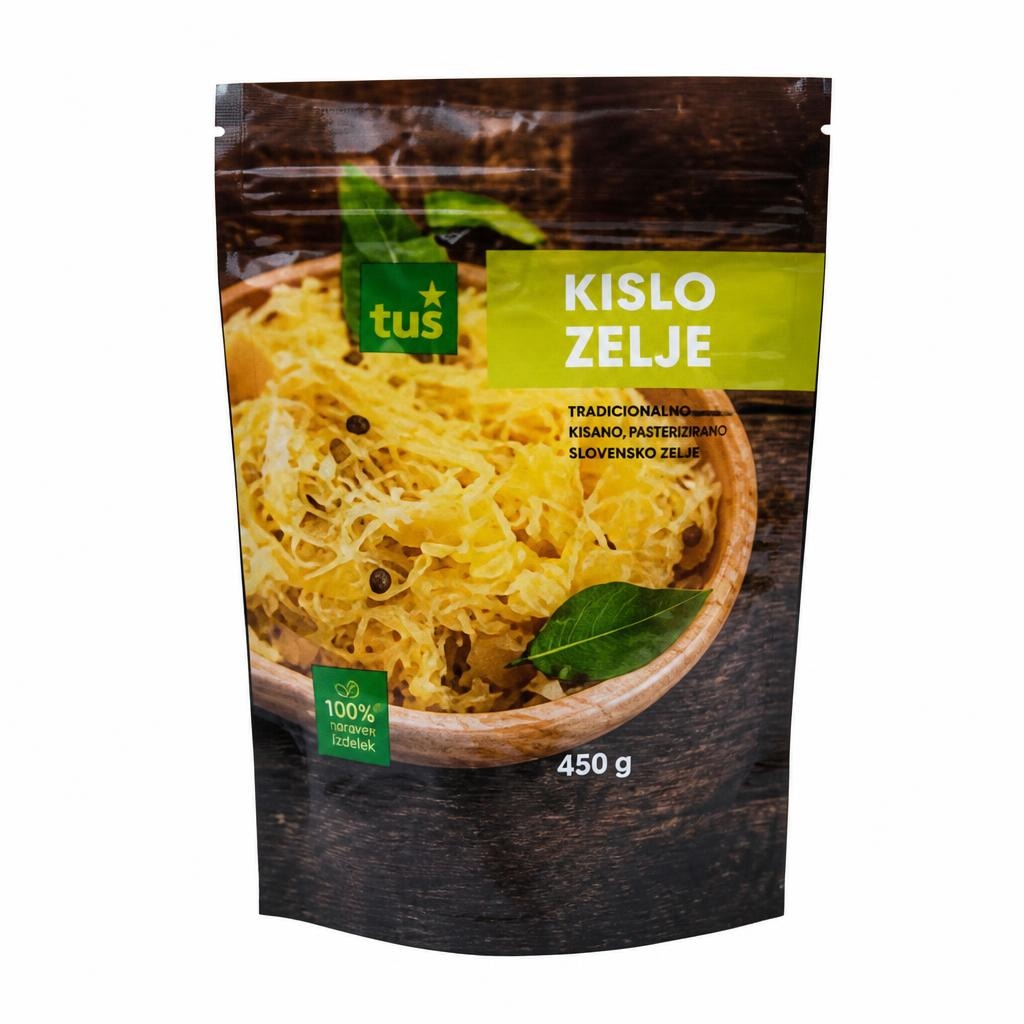 Kislo zelje Tuš 500 g Akcija v trgovini Tuš