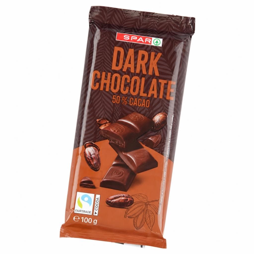Spar temna čokolada 50% kakava 100 g Akcija v trgovini Spar