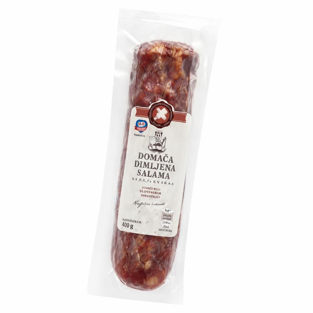 Domača dimljena salama 400 g - Akcija v trgovini Hofer