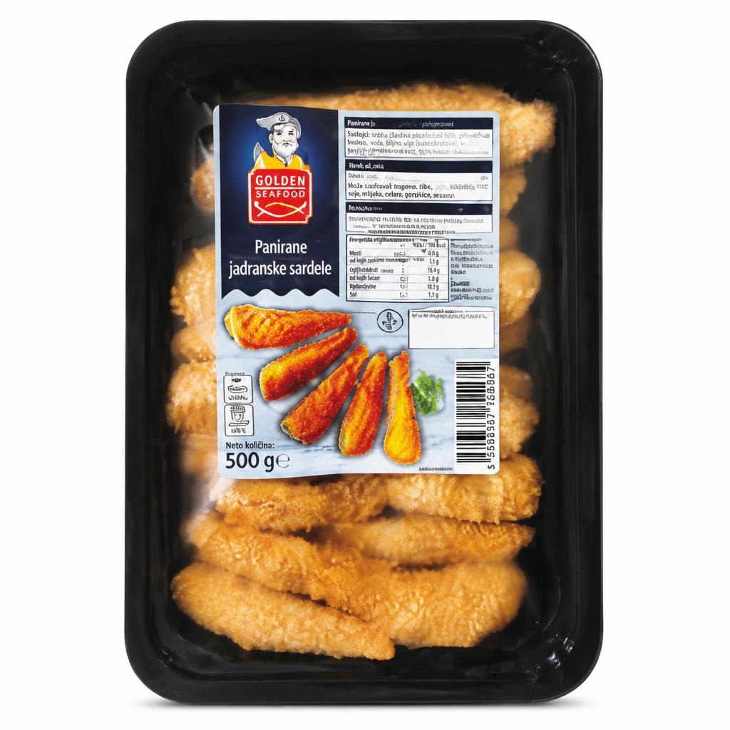 Golden Seafood panirane jadranske sardele 500 g Akcija v trgovini Hofer