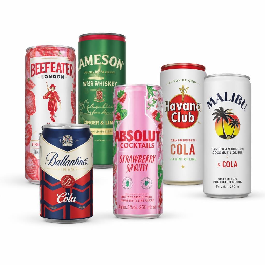 Izbrane pijače Ballantine's, Beefeater, Havana club, Jameson, Absolut, Malibu - Akcija v trgovini Mercator
