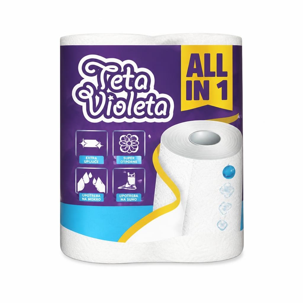 Papirne brisače All in 1 Teta Violeta Akcija v trgovini Jager