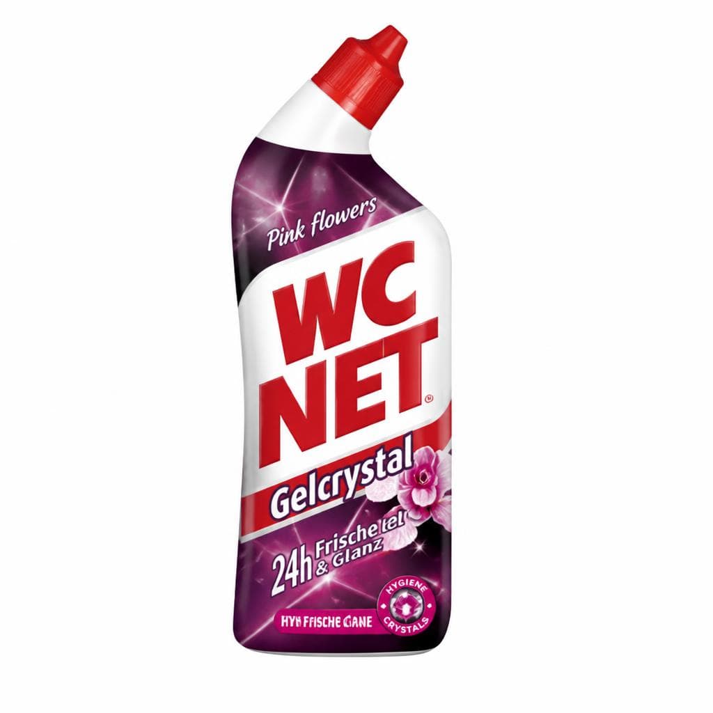 WC Net Crystal gel Pink Flowers čistilo za WC školjko 750 ml Akcija v trgovini Tuš