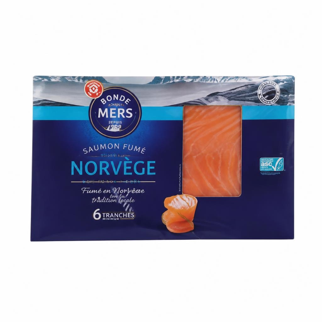 Bonde Mers dimljeni norveški losos 210 g Akcija v trgovini E.Leclerc