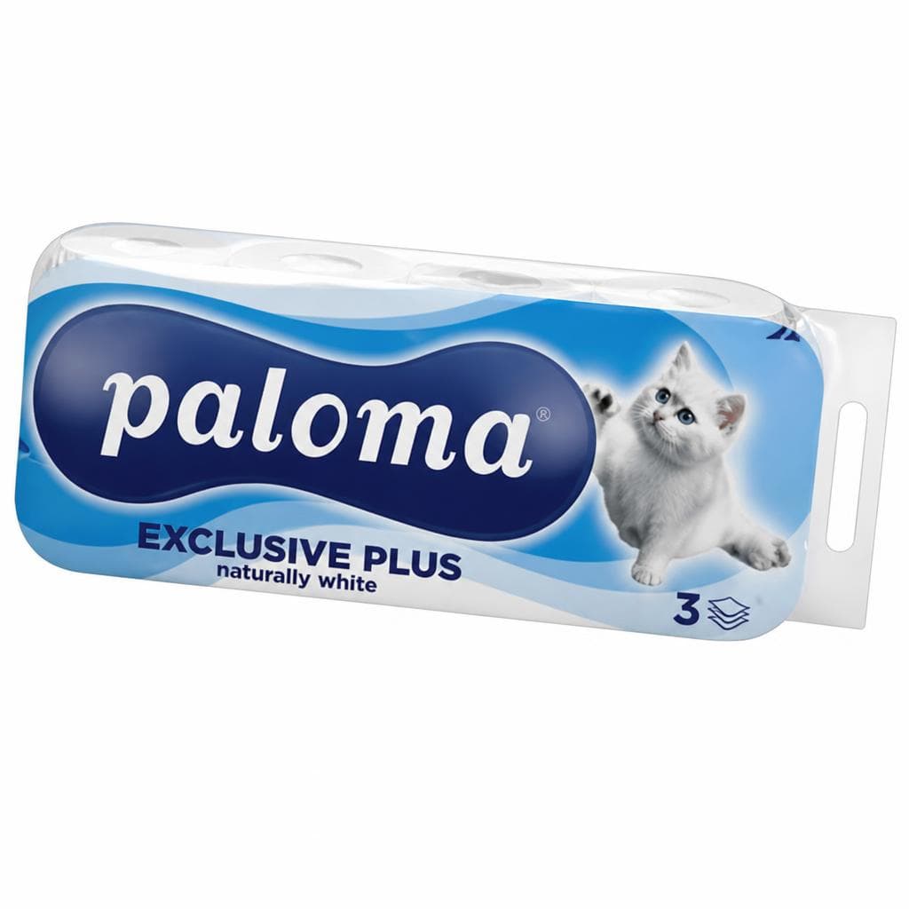 Toaletni papir Paloma Exclusive 10/1 Akcija v trgovini E.Leclerc