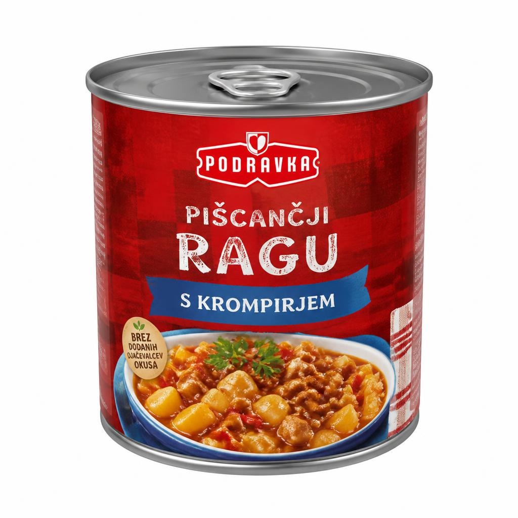 Piščančji ragu Podravka 200 g - Akcija v trgovini E.Leclerc