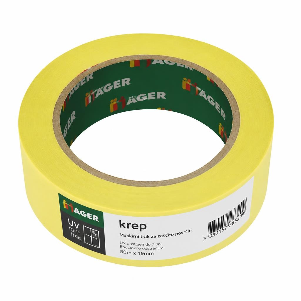 Zaščitni trak Jager krep 50 m x 30 mm - Akcija v trgovini Jager