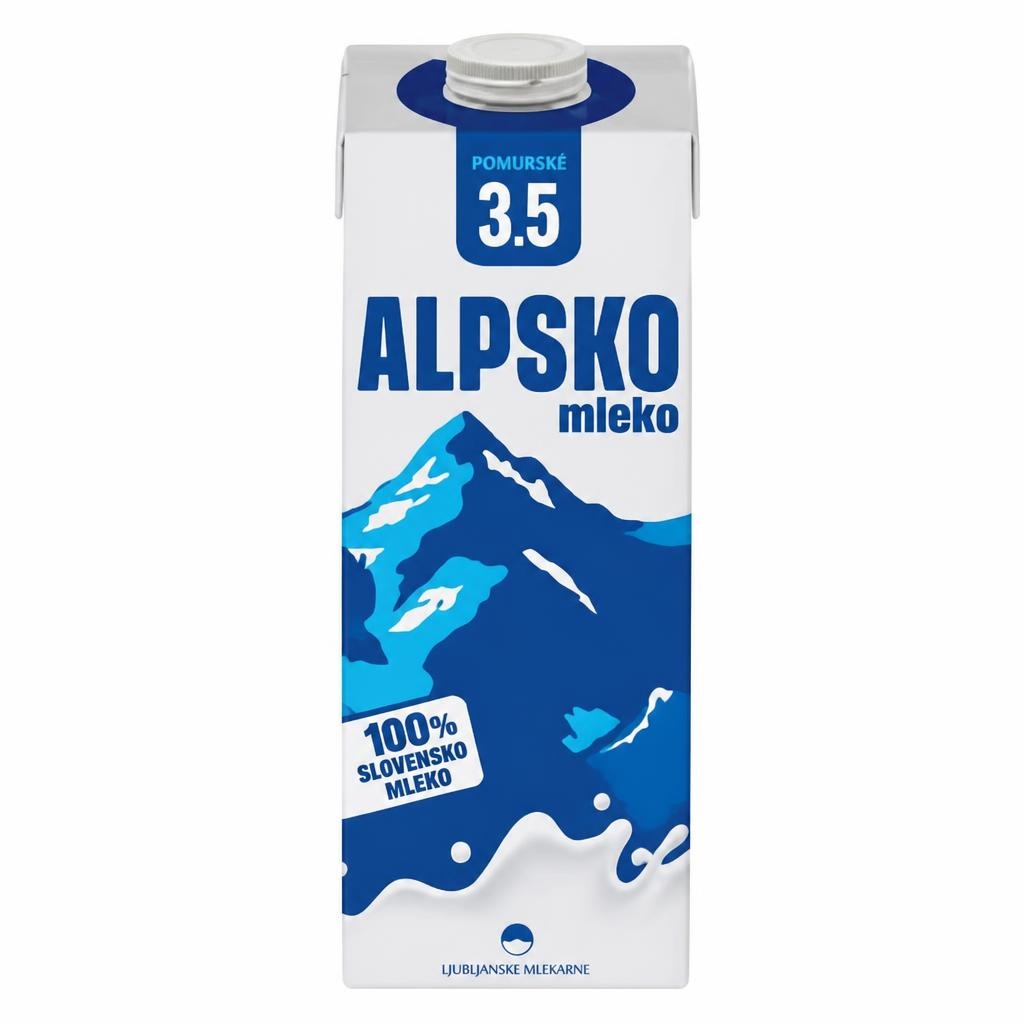 Alpsko mleko 1 l Akcija v trgovini Mercator
