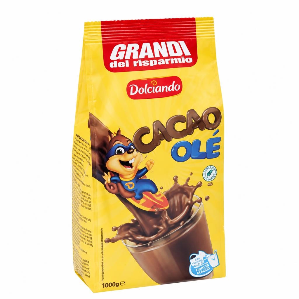 Grandi Cacao Ole Pripravek za kakavov napitek 1 kg - Akcija v trgovini Eurospin