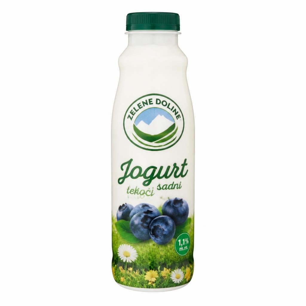 Zelene Doline tekoči sadni jogurt 500 g Akcija v trgovini E.Leclerc