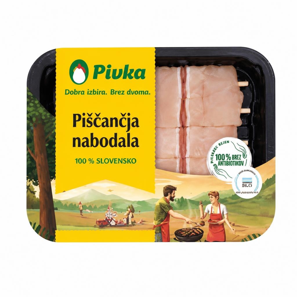 Piščančja nabodala Pivka 400 g - Akcija v trgovini Mercator