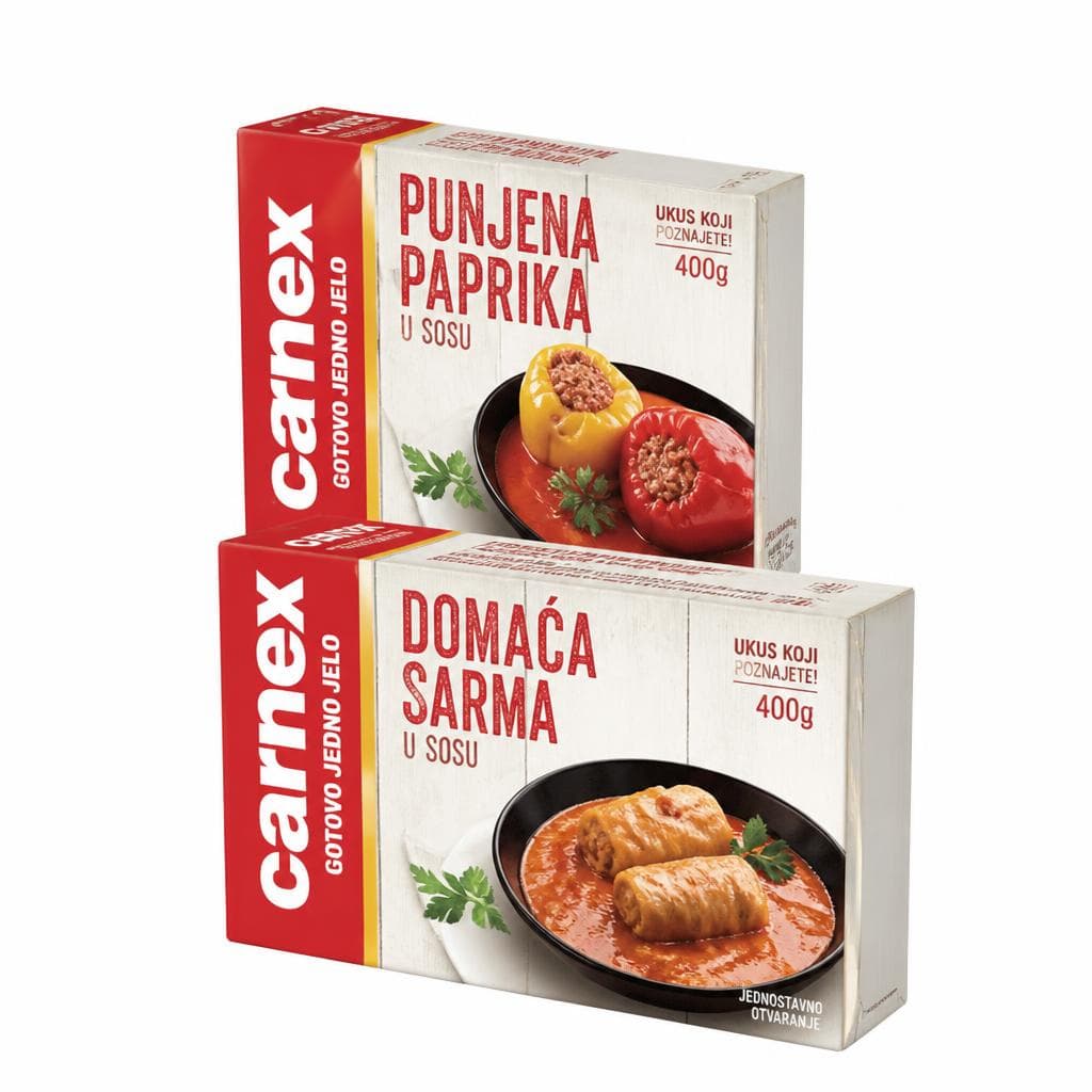 Polnjena paprika ali sarma Carnex 400 g Akcija v trgovini Mercator