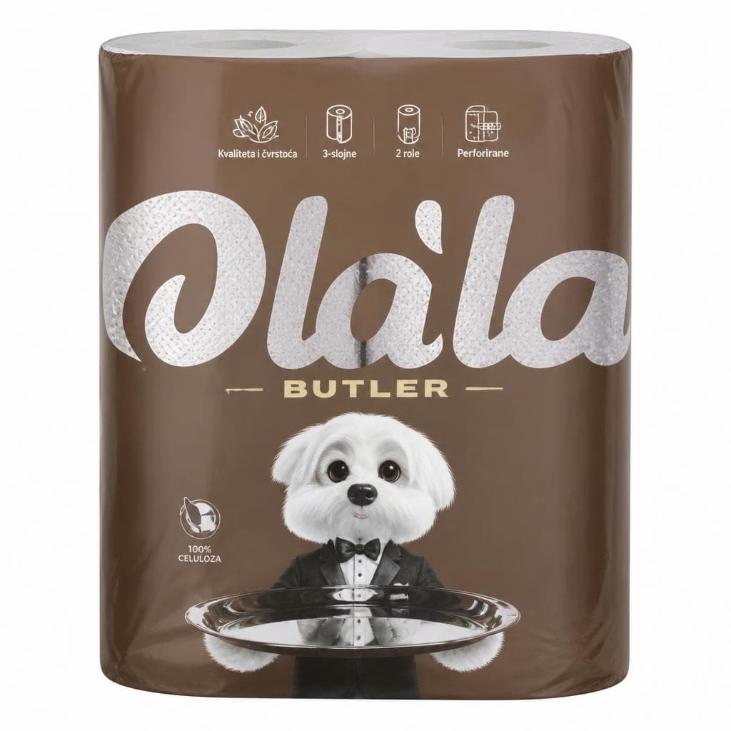 Papirnate brisače Butler Olala 2/1 Akcija v trgovini Mercator