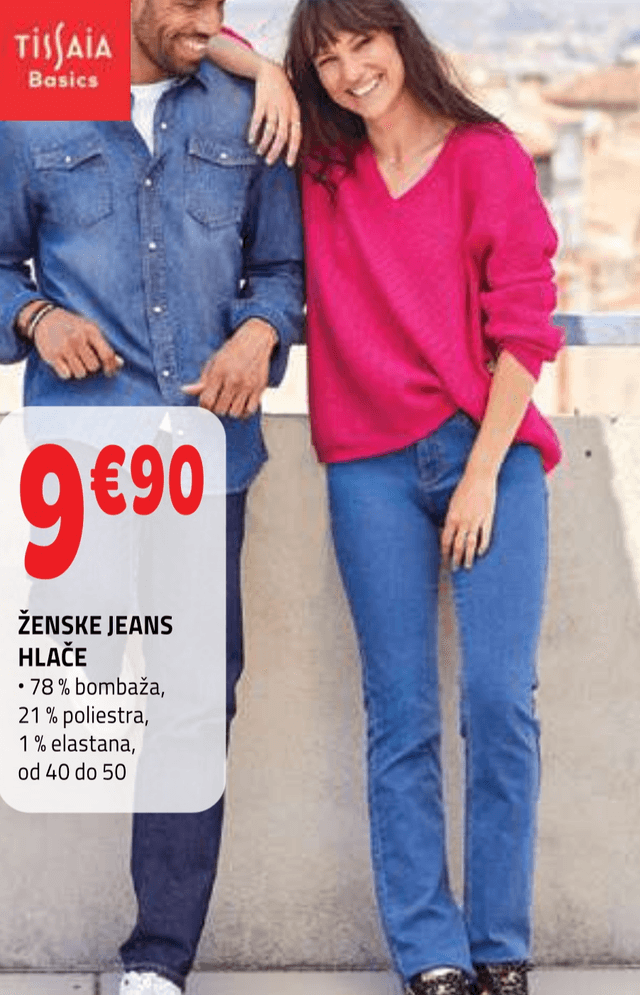 TISSAIA Basics Ženske Jeans Hlače - E.Leclerc akcija oblačila