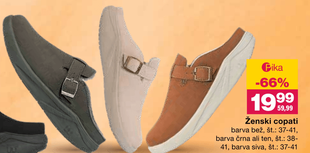 Ženski copati - Mercator katalog