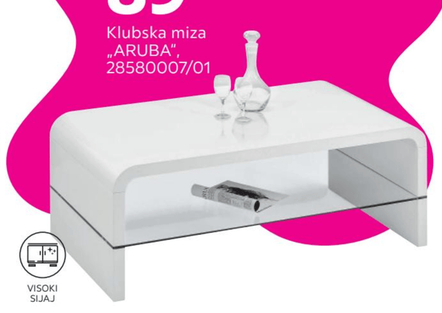 Klubska miza „ARUBA