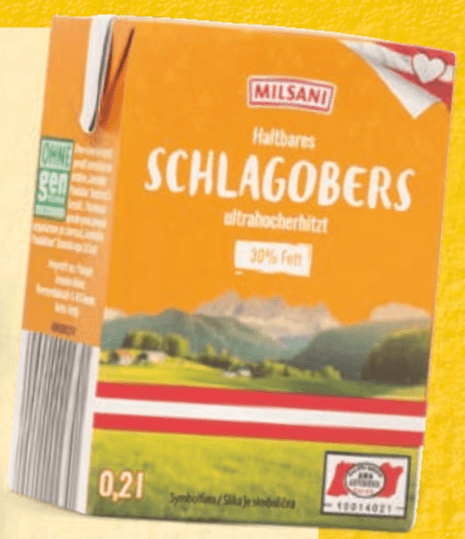 Milsani Trajna smetana za stepanje - Hofer katalog