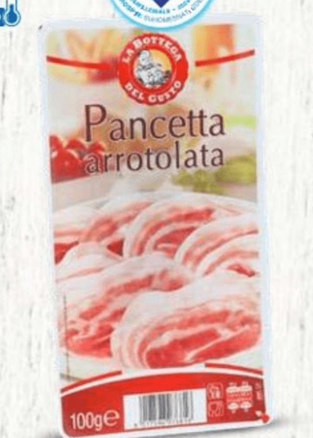 La Bottega del Gusto Zavita panceta, rezine Pancetta arrotolata